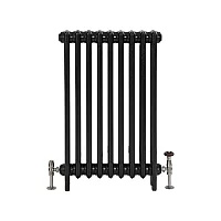 Milano Mercury Antique Graphite Cast Iron Radiator 3 Column H 560mm x W 554mm x D 101mm