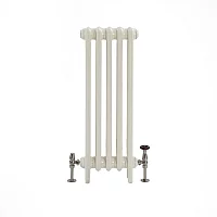 Milano Mercury Porcelain White Cast Iron Radiator 3 Column H 760mm x W 321mm x D 101mm