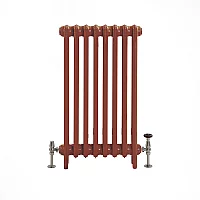 Milano Mercury Farrow and Ball Eating Room Red Cast Iron Radiator 3 Column H 760mm x W 496mm x D 101mm