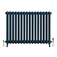 Milano Beatrix Farrow and Ball Hague Blue Cast Iron Radiator 2 Column H 950mm x W 1246mm x D 205mm