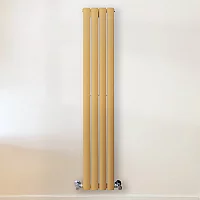 Milano Aruba Autumn Yellow Vertical Designer Radiator 1400mm x 236mm Double Panel