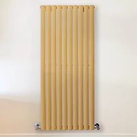 Milano Aruba Autumn Yellow Vertical Designer Radiator 1400mm x 590mm Double Panel