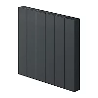 Reina Nika Aluminium Electric Horizontal Designer Radiator Single Panel 500mm x 544mm Anthracite