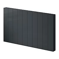 Reina Nika Aluminium Electric Horizontal Designer Radiator Single Panel 500mm x 907mm Anthracite