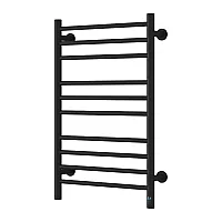 Reina Arnage Stainless Steel Dry Electric Heated Towel Rail 800mm x 500mm Matt Black