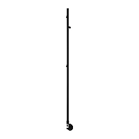 Reina Ines Stainless Steel Dry Electric Heated Towel Rail 1500mm x 22mm Matt Black