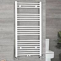 Milano Neva Dual Fuel White Heated Towel Rail Choice of Size
