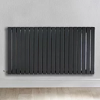 Milano x ECOSO Capri Electric Anthracite Horizontal Designer Radiator 635mm x 1180mm Single Panel No Thermostat