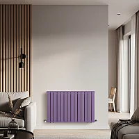 Milano Alpha Lush Purple Horizontal Flat Panel Designer Radiator 635mm x 980mm Single Panel