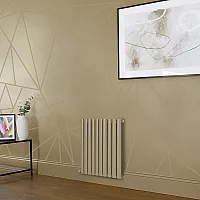 Milano Aruba Electric Elk Brown Horizontal Designer Radiator 635mm x 590mm No Thermostat