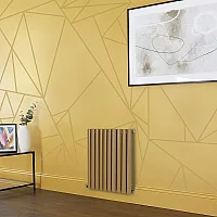 Milano Aruba Electric Autumn Yellow Horizontal Designer Radiator 635mm x 590mm No Thermostat
