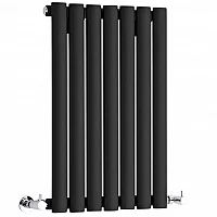 635mm x 413mm Black Radiator Milano Aruba