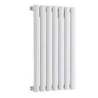Milano Aruba Electric White Horizontal Designer Radiator 635mm x 413mm with OnWall White Backlit WiFi Thermostat