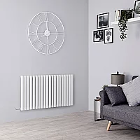 Milano Aruba Electric White Horizontal Designer Radiator 635mm x 1180mm No Thermostat