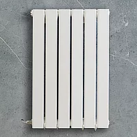 Milano x ECOSO Alpha Electric White Horizontal Designer Radiator 635mm x 420mm Single Panel No Thermostat