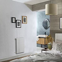 Milano x ECOSO Capri Electric White Horizontal Designer Radiator 635mm x 413mm Single Panel No Thermostat