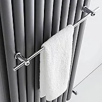 Milano Chrome Towel Rail for Aruba Vertical Designer Radiator 590mm