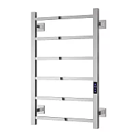 Reina Velino Stainless Steel Dry Electric Heated Towel Rail 800mm x 500mm Polished Stainless Steel