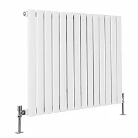 600 x 800mm Single Panel White Designer Radiator Sterling Quinn