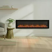ECOSO Edge 60 in Modern Black Wall Mounted Electric Fire