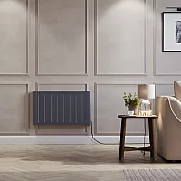 ECOSO Lex Ceramic Core Smart Electric Heater PlugInHardwired Options and Choice of Wattage and Finish