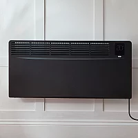 ECOSO Elio Black 2500W PlugIn Smart Electric Convector Panel Heater 420mm x 895mm