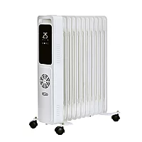 ECOSO Ellis Modern White 2800W Electric Portable Oil Filled Radiator with Turbo Fan