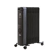 ECOSO Ellis Modern Anthracite 2400W Electric Portable Oil Filled Radiator with Turbo Fan