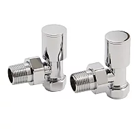 Sterling Chrome Angled Radiator Valves Pair