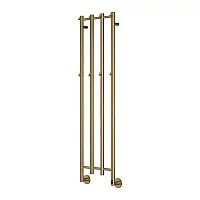 Reina Solara Stainless Steel Dry Electric Heated Towel Rail 1500mm x 400mm Brushed Brass