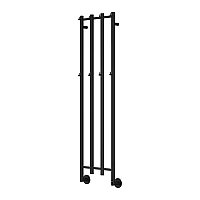 Reina Solara Stainless Steel Dry Electric Heated Towel Rail 1500mm x 400mm Matt Black