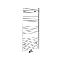 Milano Neva White Central Connection Heated Towel Rail 1188mm x 600mm