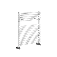 Milano Arno Bar on Bar White Heated Towel Rail 730mm x 450mm