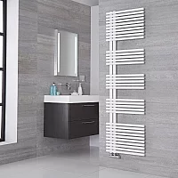 Lazzarini Way Bari Mineral White Designer Heated Towel Rail 1700mm x 500mm
