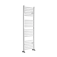 Milano Ive Curved White Heated Towel Rail 1600mm x 500mm