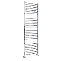 Milano Kent Curved Chrome Heated Towel Rail 1800mm x 600mm
