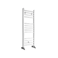 Milano Ive Straight White Heated Towel Rail 1000mm x 400mm