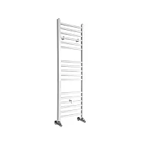 Milano Ive Straight White Heated Towel Rail 1200mm x 400mm