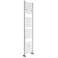 Milano Ive Straight White Heated Towel Rail 1800mm x 400mm