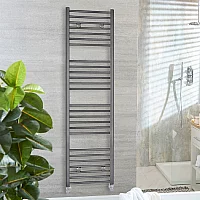 Milano Ive Pewter Straight Heated Towel Rail 1800mm x 500mm