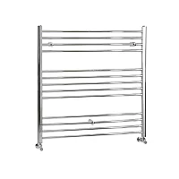 Milano Kent Straight Chrome Heated Towel Rail 1000mm x 1000mm