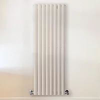 1400 x 472mm Double Panel White Vertical Designer Radiator Milano Aruba