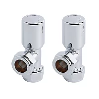 Sterling Chrome Angled Radiator Valves Pair