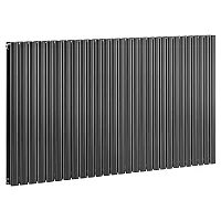 Milano Aruba 800mm x 1652mm Pewter Designer Radiator Double Panel High BTU