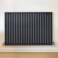 Milano Aruba Carbon Grey Horizontal Designer Radiator 800mm x 1180mm Double Panel