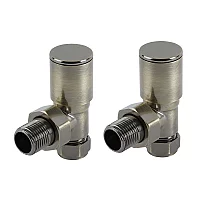Milano Angled Radiator Valves Choice of Finish