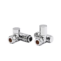 Milano Chrome Manual Dual Fuel Corner Radiator Valves