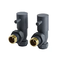 Milano Modern Angled Radiator Valves Choice of Finish
