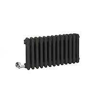 Milano Windsor Traditional Anthracite Horizontal Double Column Electric Radiator 300mm x 605mm without WiFi Thermostat