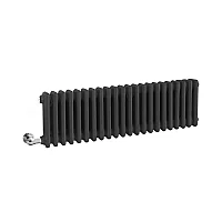 Milano Windsor Traditional Anthracite Horizontal Double Column Electric Radiator 300mm x 1010mm without Thermostat